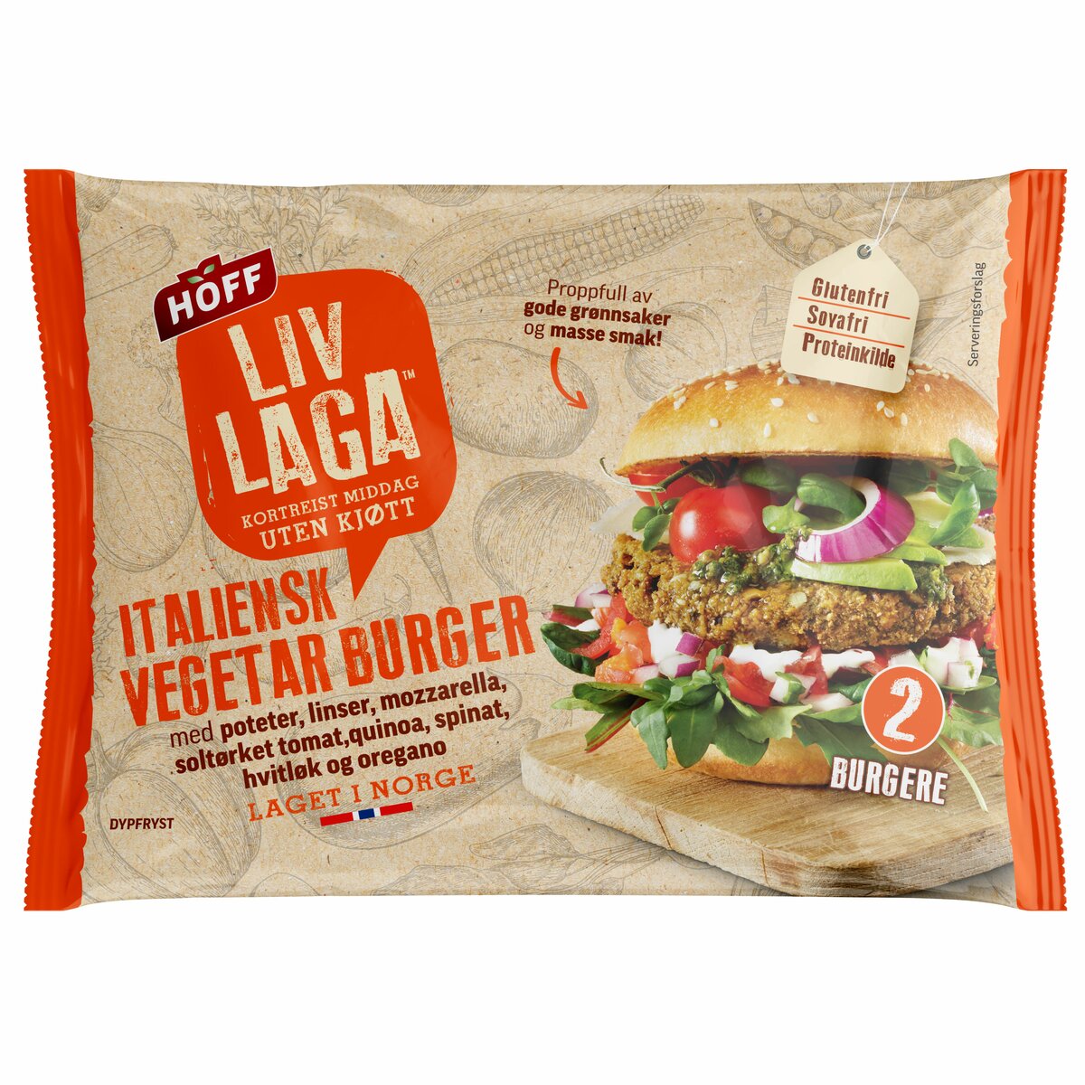 Prøv Laga Italiensk vegetarburger fra HOFF Liv Laga