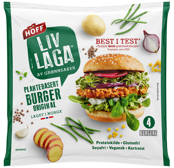 Livlaga mockup final plantebasert burger original
